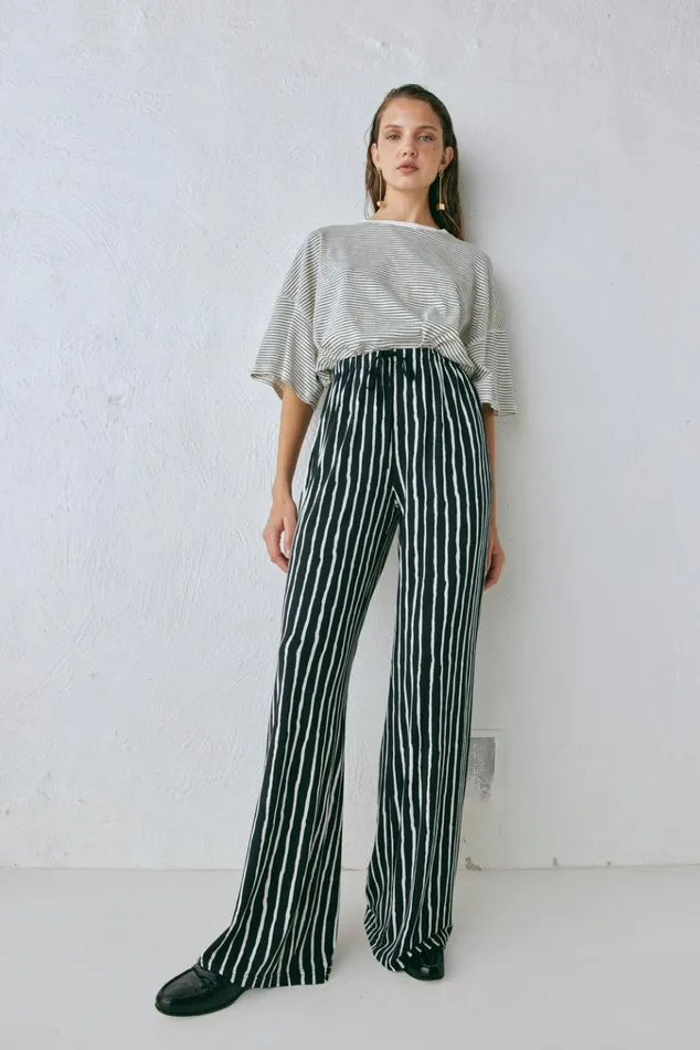 VRG GRL Sets Rieti Pants Black Stripe 8211 Women