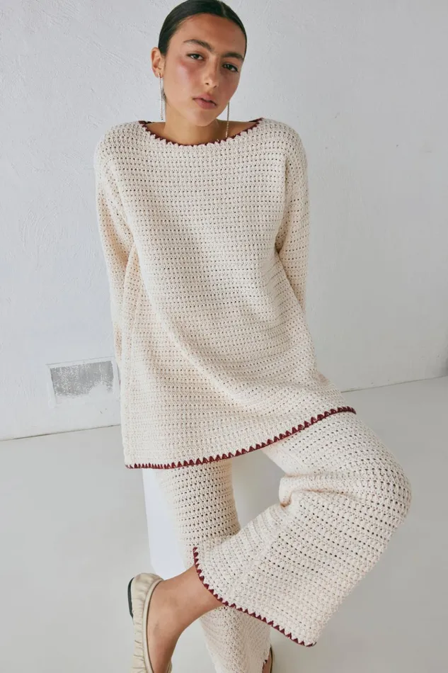 VRG GRL Sets Stella Knit Tunic Cream 8211 Women