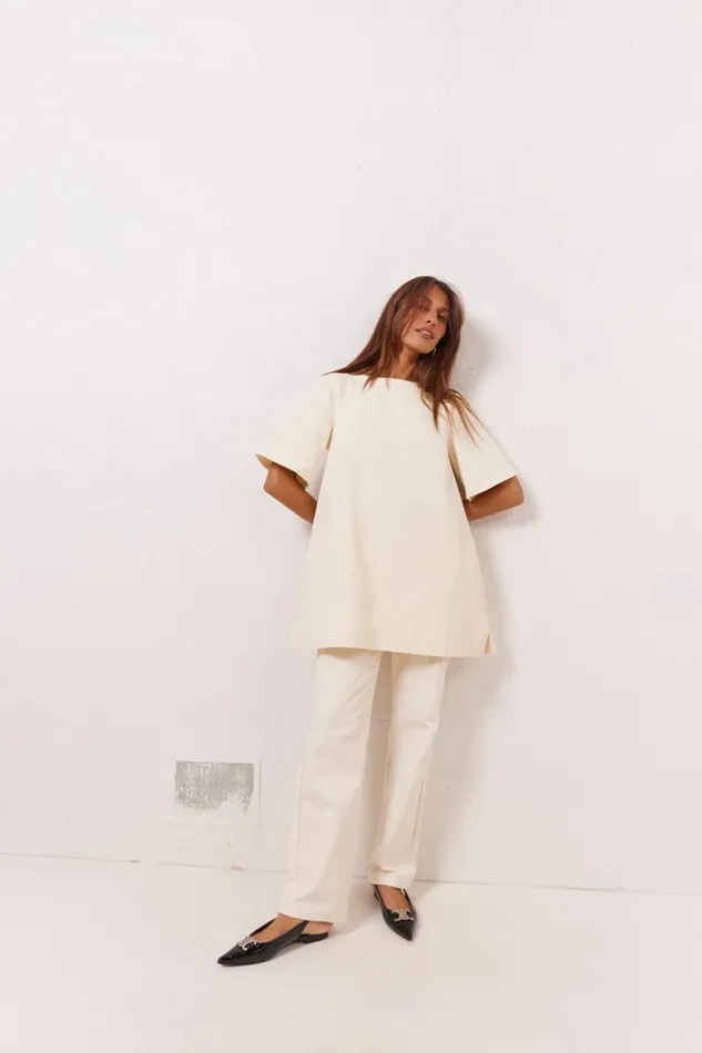VRG GRL Sets Suki Denim Jeans Cream 8211 Women VRG GRL Sets Suki Denim Jeans Cream 8211 Women