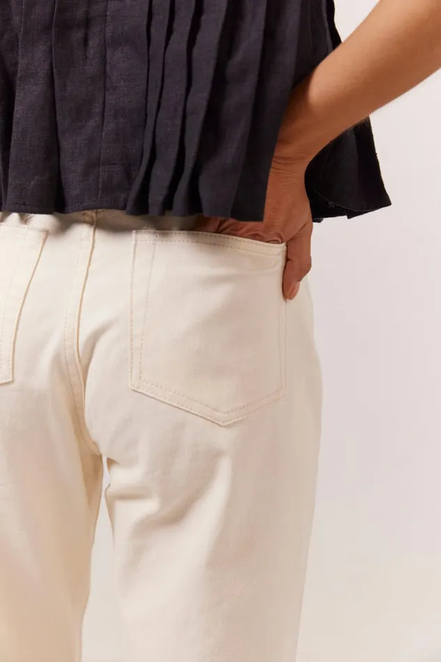 VRG GRL Sets Suki Denim Jeans Cream 8211 Women VRG GRL Sets Suki Denim Jeans Cream 8211 Women