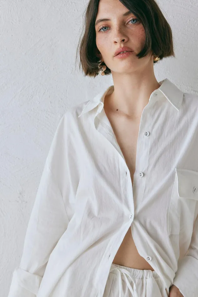VRG GRL Shirts June Shirt White 8211 Women VRG GRL Shirts June Shirt White 8211 Women