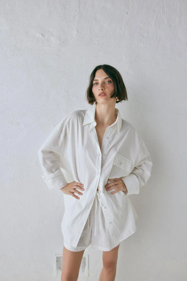 VRG GRL Shirts June Shirt White 8211 Women VRG GRL Shirts June Shirt White 8211 Women