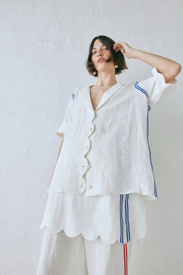 VRG GRL Short Sleeve Gigi Linen Shirt Vienna 8211 Women VRG GRL Short Sleeve Gigi Linen Shirt Vienna 8211 Women