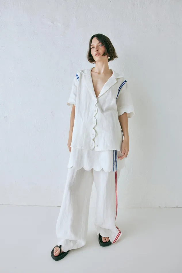 VRG GRL Short Sleeve Gigi Linen Shirt Vienna 8211 Women VRG GRL Short Sleeve Gigi Linen Shirt Vienna 8211 Women