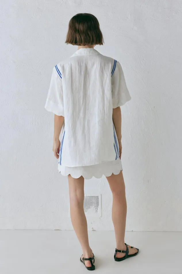 VRG GRL Short Sleeve Gigi Linen Shirt Vienna 8211 Women VRG GRL Short Sleeve Gigi Linen Shirt Vienna 8211 Women