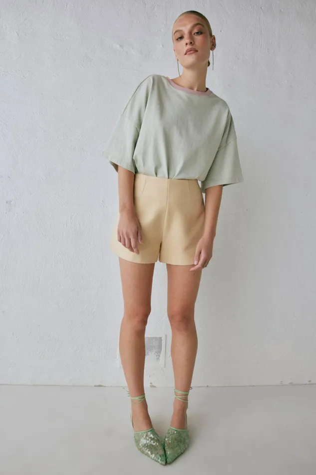 VRG GRL Shorts Nada Shorts Butter 8211 Women VRG GRL Shorts Nada Shorts Butter 8211 Women