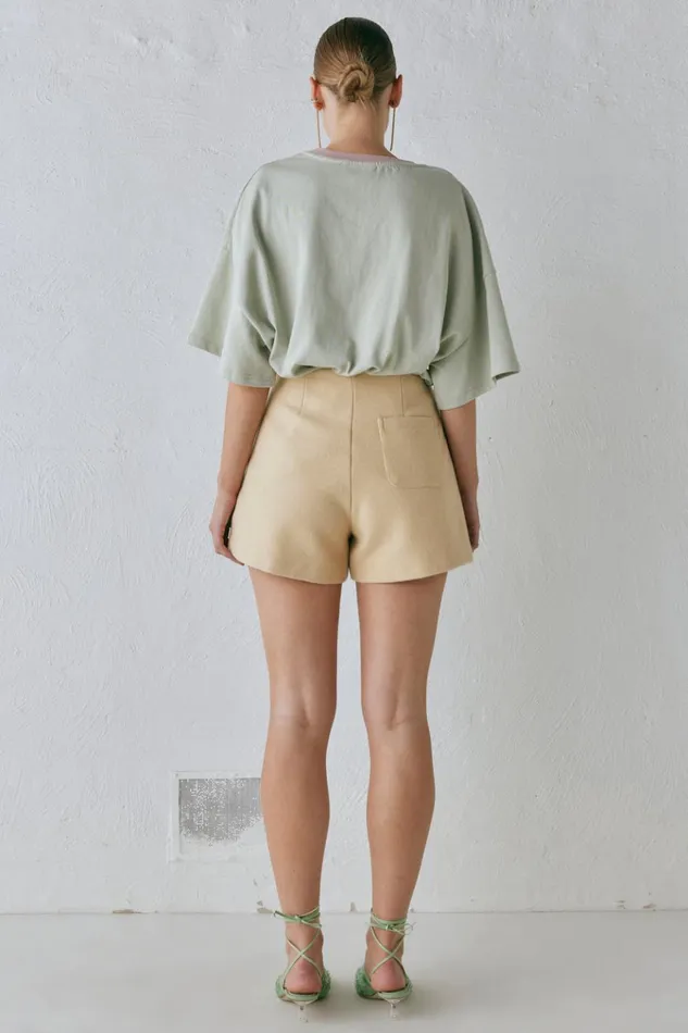 VRG GRL Shorts Nada Shorts Butter 8211 Women VRG GRL Shorts Nada Shorts Butter 8211 Women