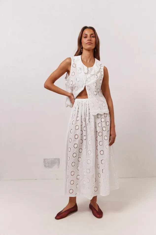 VRG GRL Skirts Maisie Midi Skirt Anglaise 8211 Women