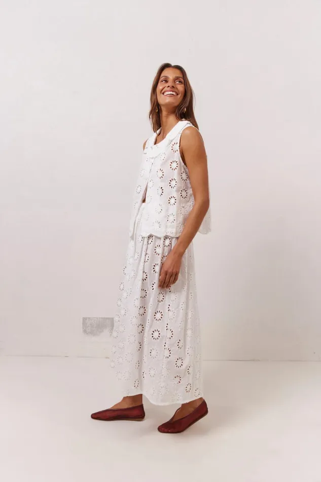 VRG GRL Skirts Maisie Midi Skirt Anglaise 8211 Women VRG GRL Skirts Maisie Midi Skirt Anglaise 8211 Women
