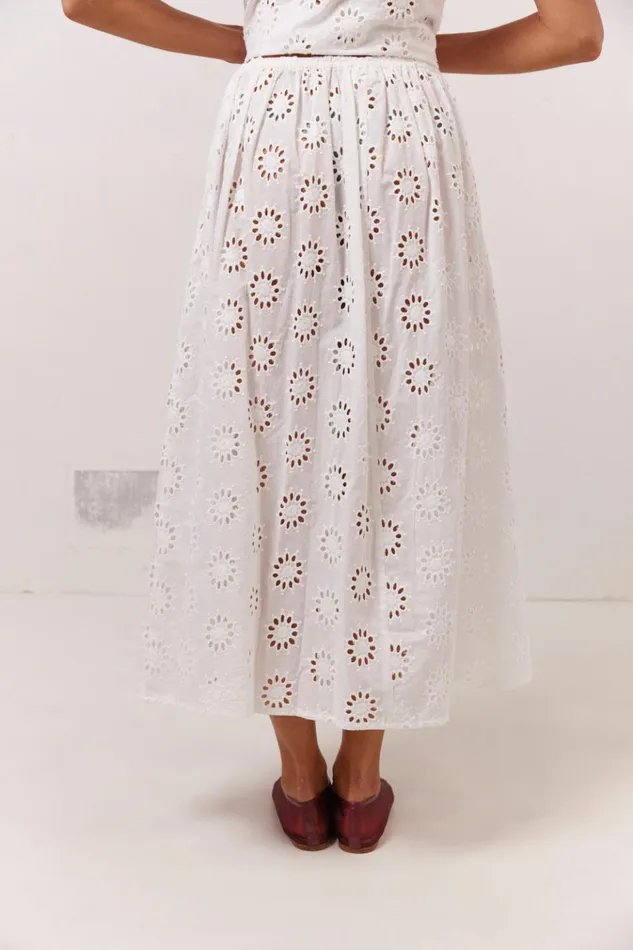 VRG GRL Skirts Maisie Midi Skirt Anglaise 8211 Women VRG GRL Skirts Maisie Midi Skirt Anglaise 8211 Women