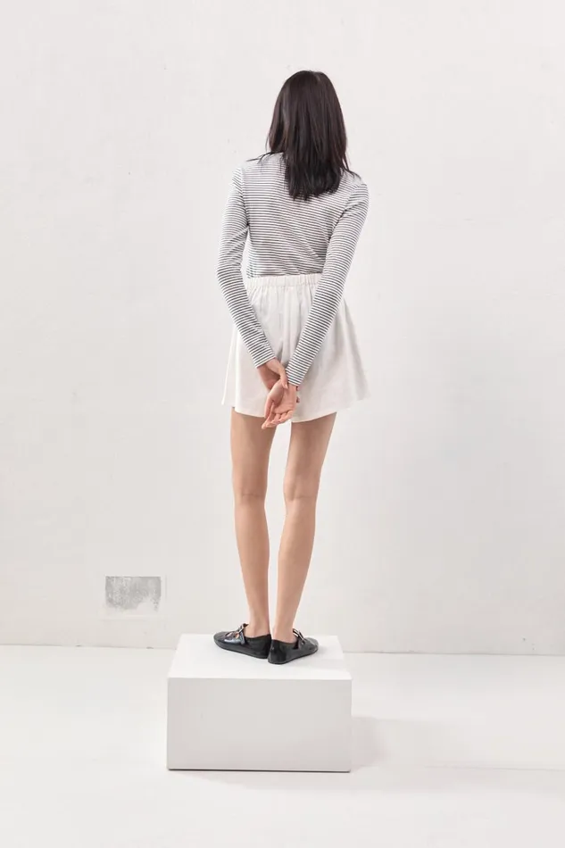 VRG GRL Skorts Jardin Linen Mini Skort White 8211 Women VRG GRL Skorts Jardin Linen Mini Skort White 8211 Women