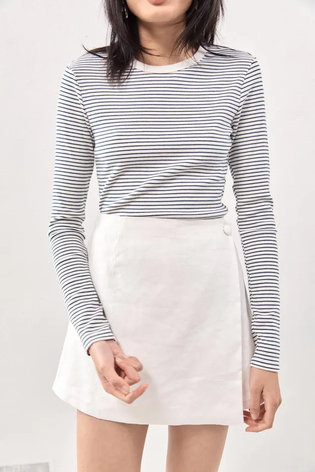 VRG GRL Skorts Jardin Linen Mini Skort White 8211 Women VRG GRL Skorts Jardin Linen Mini Skort White 8211 Women