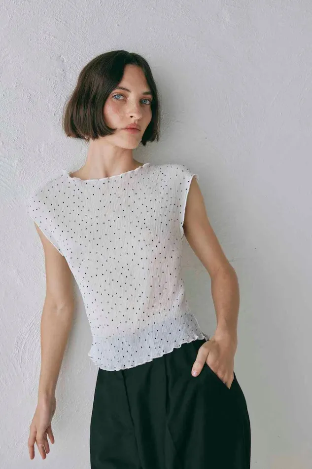 VRG GRL Sleeveless Retrofuture Top Dot 8211 Women