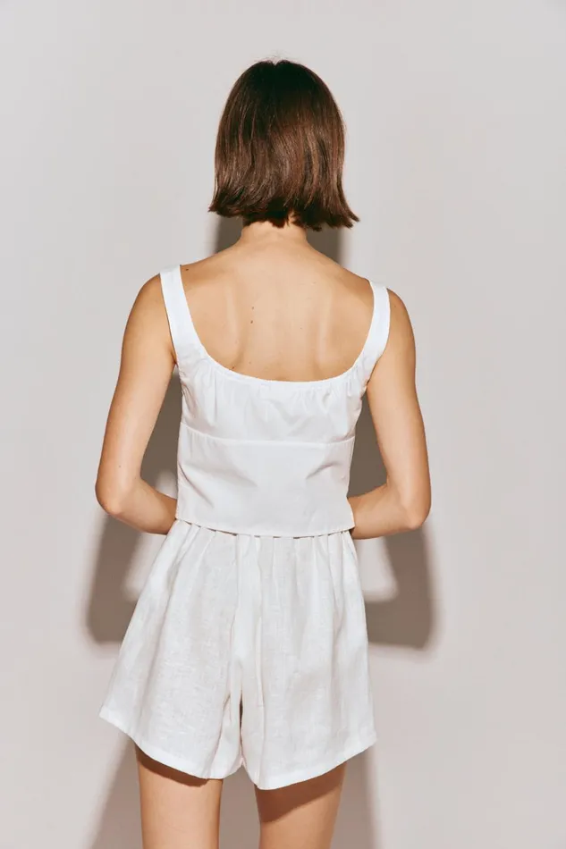 VRG GRL Sleeveless Romee Top White 8211 Women VRG GRL Sleeveless Romee Top White 8211 Women