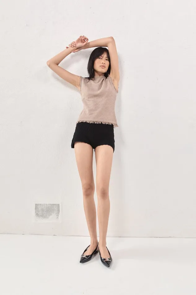 VRG GRL Sleeveless Rowe Knit Top Mocha 8211 Women VRG GRL Sleeveless Rowe Knit Top Mocha 8211 Women