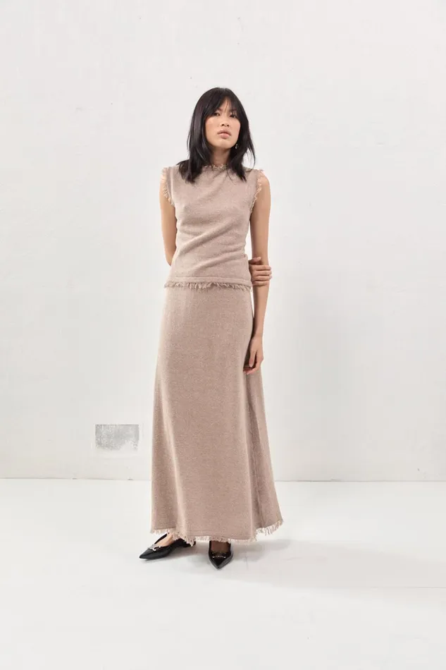 VRG GRL Sleeveless Rowe Knit Top Mocha 8211 Women VRG GRL Sleeveless Rowe Knit Top Mocha 8211 Women