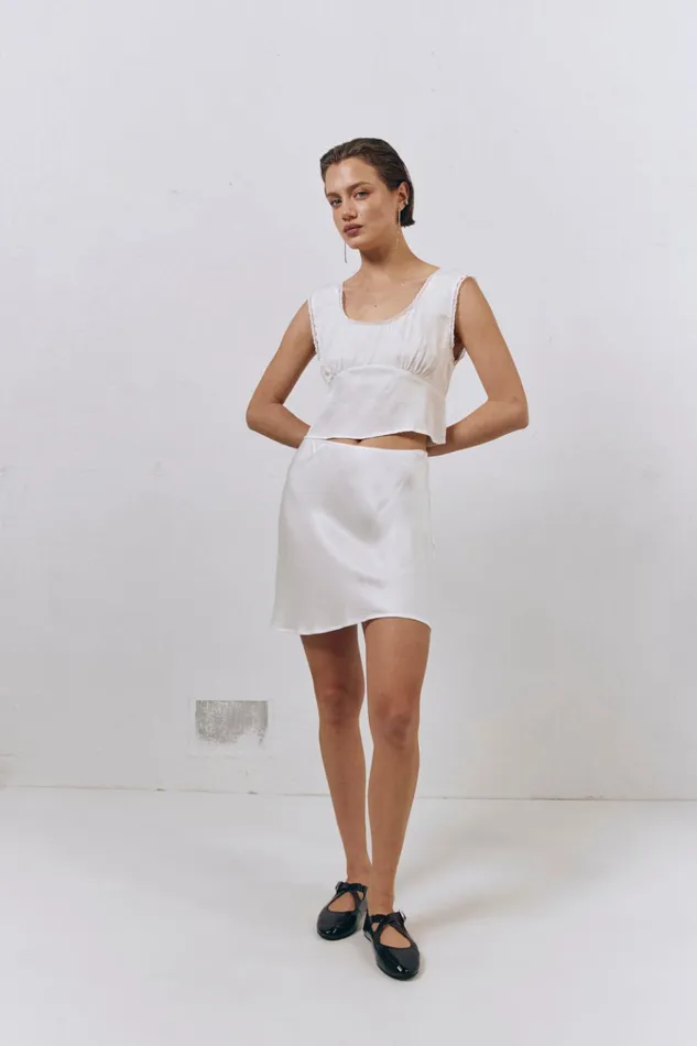 VRG GRL Sleeveless Zadie Top White 8211 Women VRG GRL Sleeveless Zadie Top White 8211 Women