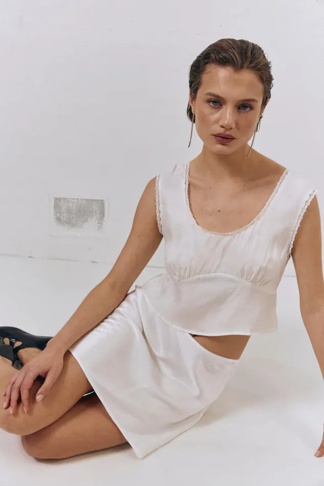 VRG GRL Sleeveless Zadie Top White 8211 Women VRG GRL Sleeveless Zadie Top White 8211 Women