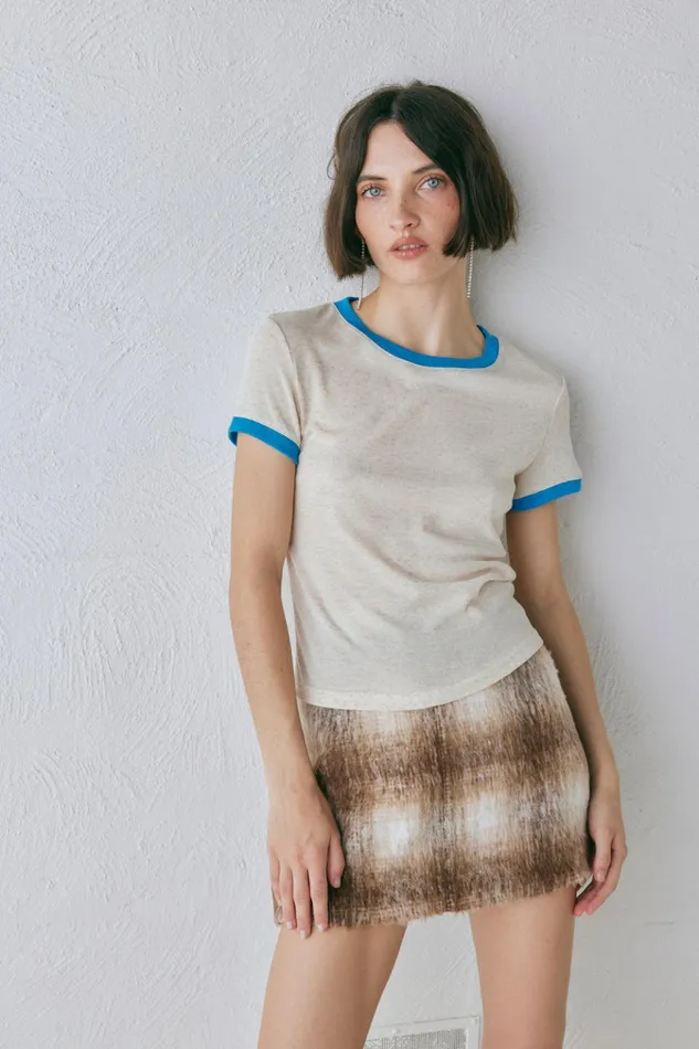 VRG GRL TShirts Lane Tee Oatmeal 8211 Women VRG GRL TShirts Lane Tee Oatmeal 8211 Women