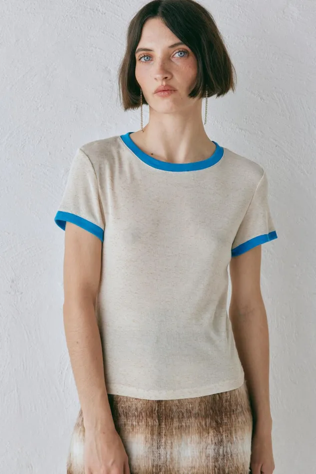 VRG GRL TShirts Lane Tee Oatmeal 8211 Women VRG GRL TShirts Lane Tee Oatmeal 8211 Women