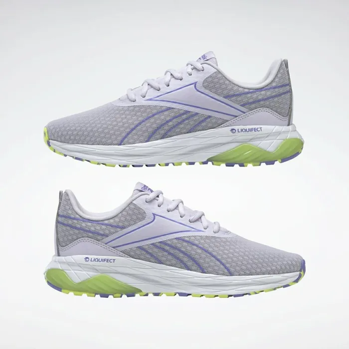 Walking Shoes Womens Reebok Liquifect 180 2 Running Shoes Luminous Lilac Hyper Purple Yellow Flare
