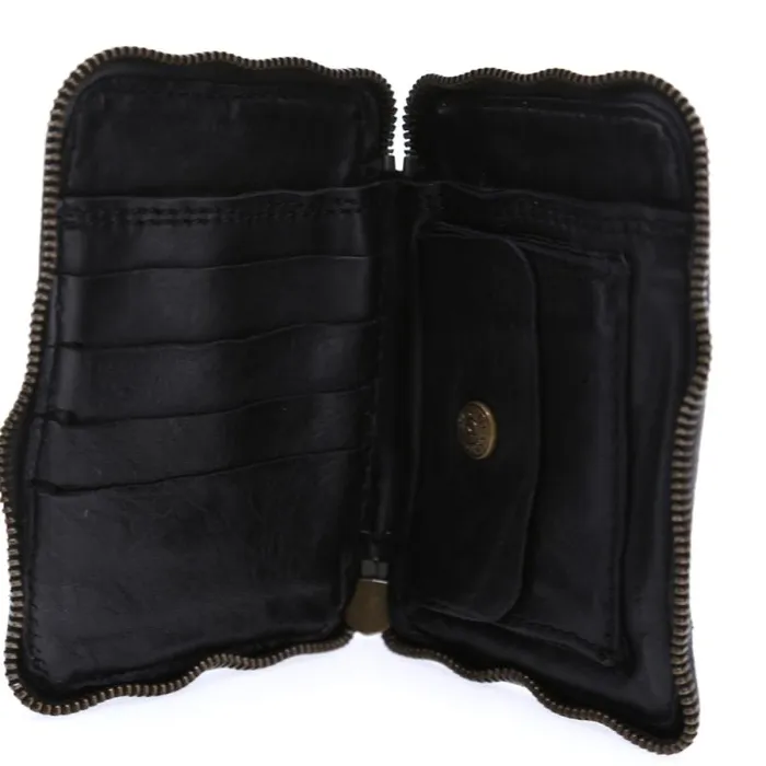Wallets And Small Leather Accessories WomenMen Campomaggi Apollo Black Wallets And Small Leather Accessories WomenMen Campomaggi Apollo Black