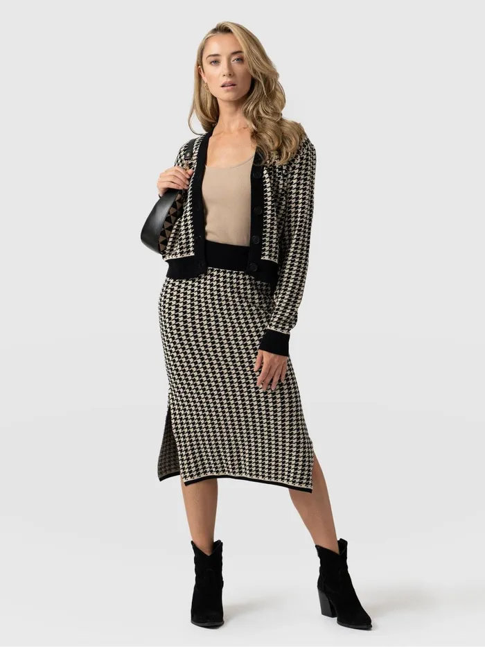 Warren Pencil Skirt 8211 Houndstooth Houndstooth Women Saint And Sofia Skirts Warren Pencil Skirt 8211 Houndstooth Houndstooth Women Saint And Sofia Skirts