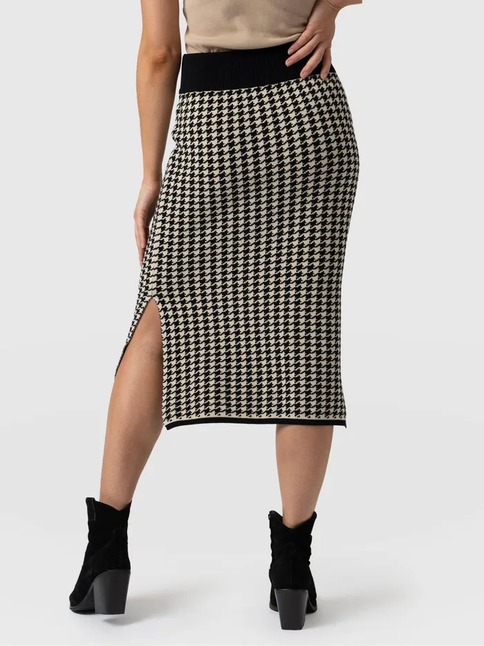 Warren Pencil Skirt 8211 Houndstooth Houndstooth Women Saint And Sofia Skirts
