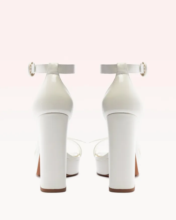 White Platform Sandals For Wedding 8211 Clarita Platform Bridal 120 8211 Alexandre Birman Bridal White andamp Golden Women Alexandre Birman Platforms