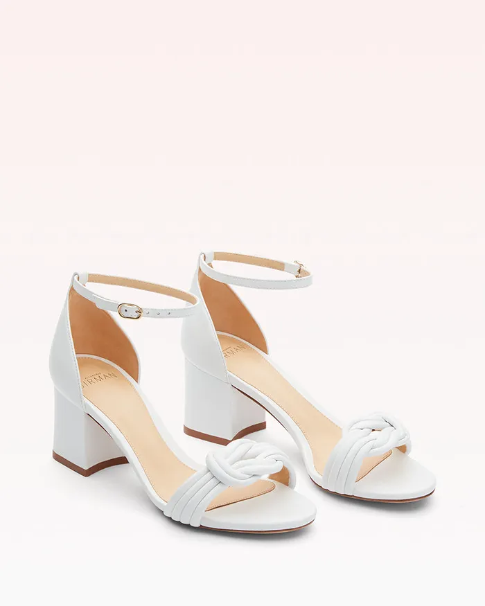 White Sandals For 8211 Alexandre Birman Vicky Block 60 Low Heel Sandal White Women Alexandre Birman Sandals