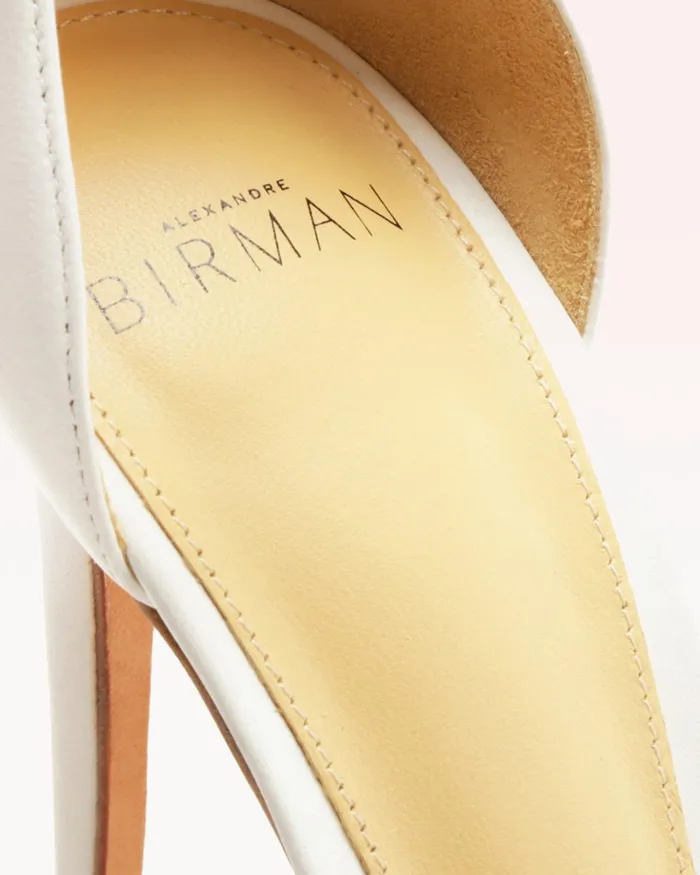 White Sandals For 8211 Clarita 100 Bow Tie High Heel Sandal Alexandre Birman White Women Alexandre Birman Sandals