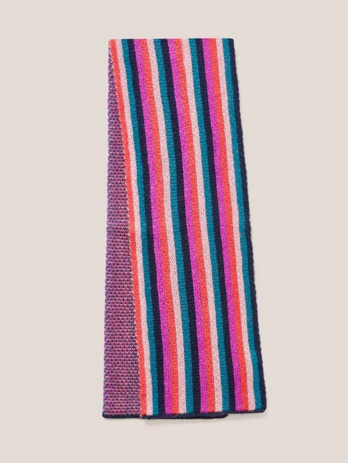 White Stuff ACCESSORIES Multi Stripe Scarf Pink Multi 8211 Kids White Stuff ACCESSORIES Multi Stripe Scarf Pink Multi 8211 Kids
