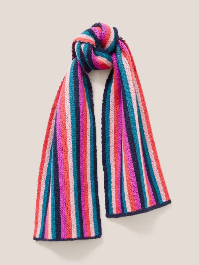 White Stuff ACCESSORIES Multi Stripe Scarf Pink Multi 8211 Kids White Stuff ACCESSORIES Multi Stripe Scarf Pink Multi 8211 Kids