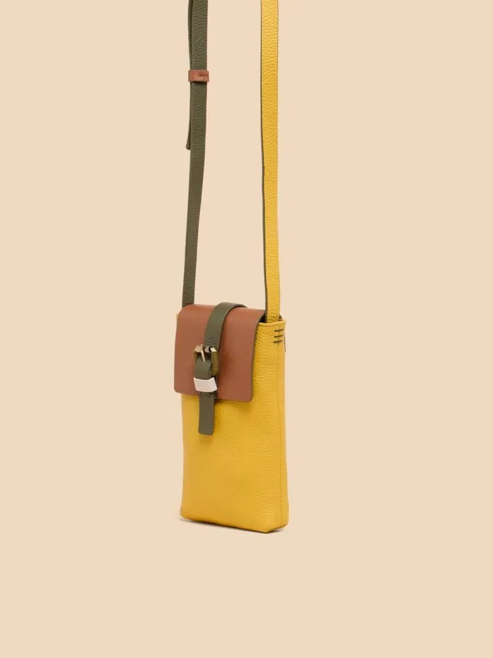 White Stuff BAGS and PURSES Clara Buckle Leather Phone Bag Chartreuse Multi 8211 Women White Stuff BAGS and PURSES Clara Buckle Leather Phone Bag Chartreuse Multi 8211 Women