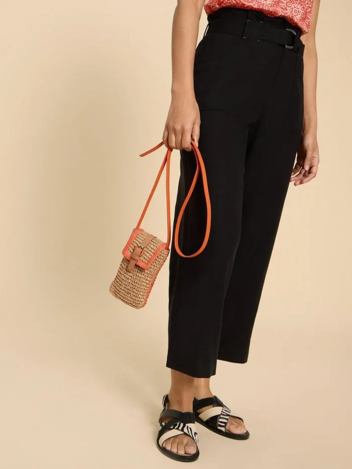 White Stuff BAGS and PURSES Clara Buckle Raffia Phone Bag Orange Multi 8211 Women White Stuff BAGS and PURSES Clara Buckle Raffia Phone Bag Orange Multi 8211 Women