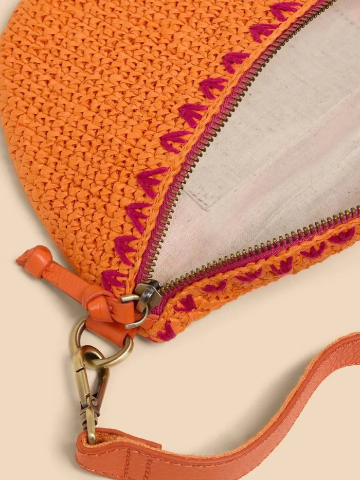 White Stuff BAGS and PURSES Sebby Mini Raffia Sling Bag Bright Orange 8211 Women White Stuff BAGS and PURSES Sebby Mini Raffia Sling Bag Bright Orange 8211 Women