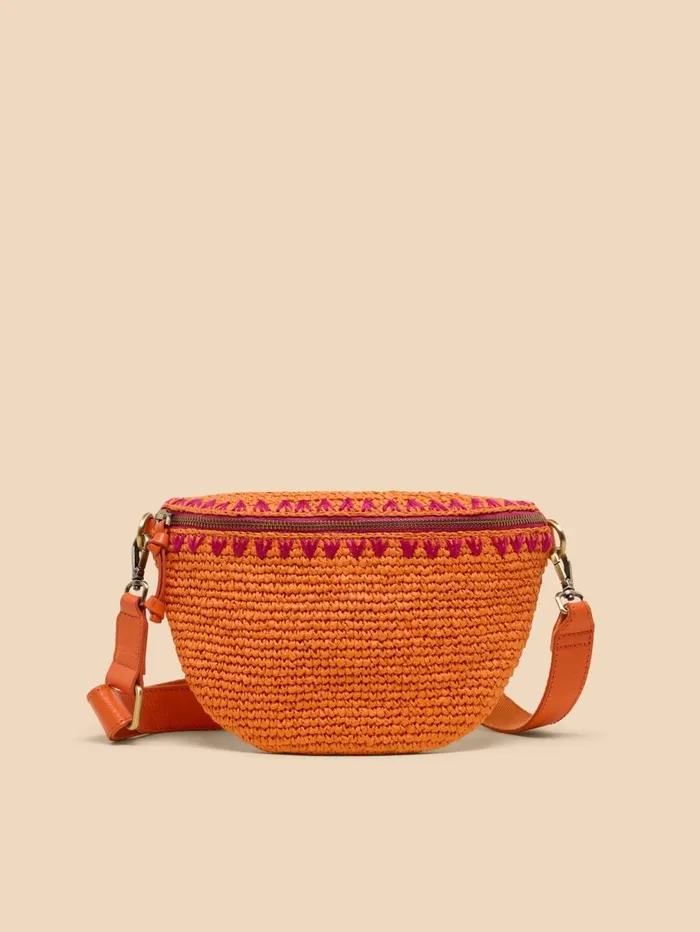 White Stuff BAGS and PURSES Sebby Mini Raffia Sling Bag Bright Orange 8211 Women White Stuff BAGS and PURSES Sebby Mini Raffia Sling Bag Bright Orange 8211 Women