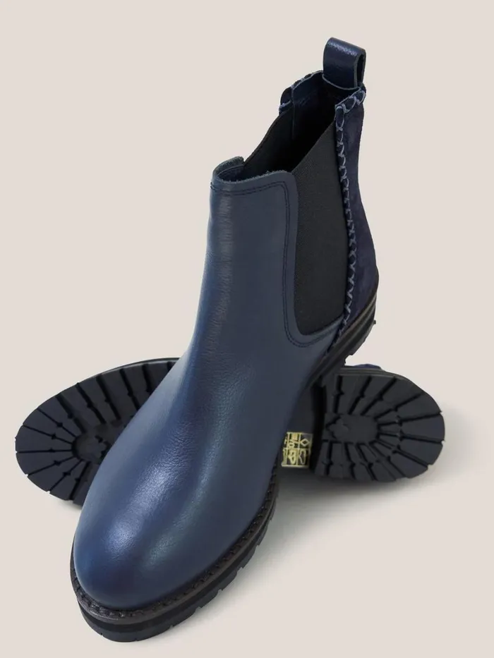 White Stuff BOOTS Esme Leather Chelsea Boot Dark Navy 8211 Women White Stuff BOOTS Esme Leather Chelsea Boot Dark Navy 8211 Women
