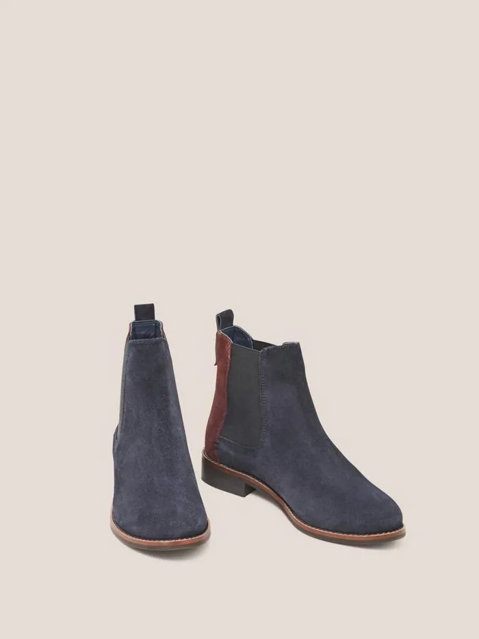 White Stuff BOOTS Frankie Suede Chelsea Boot Dark Navy 8211 Women
