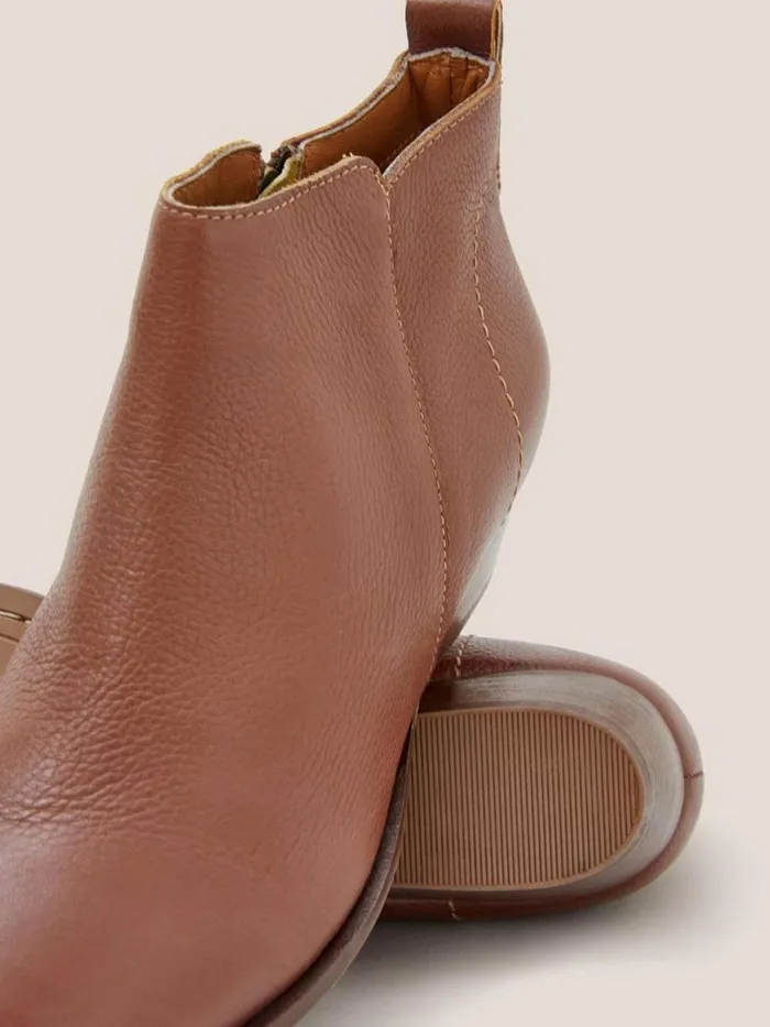 White Stuff BOOTS Leather Willow Ankle Boot Dark Tan 8211 Women White Stuff BOOTS Leather Willow Ankle Boot Dark Tan 8211 Women