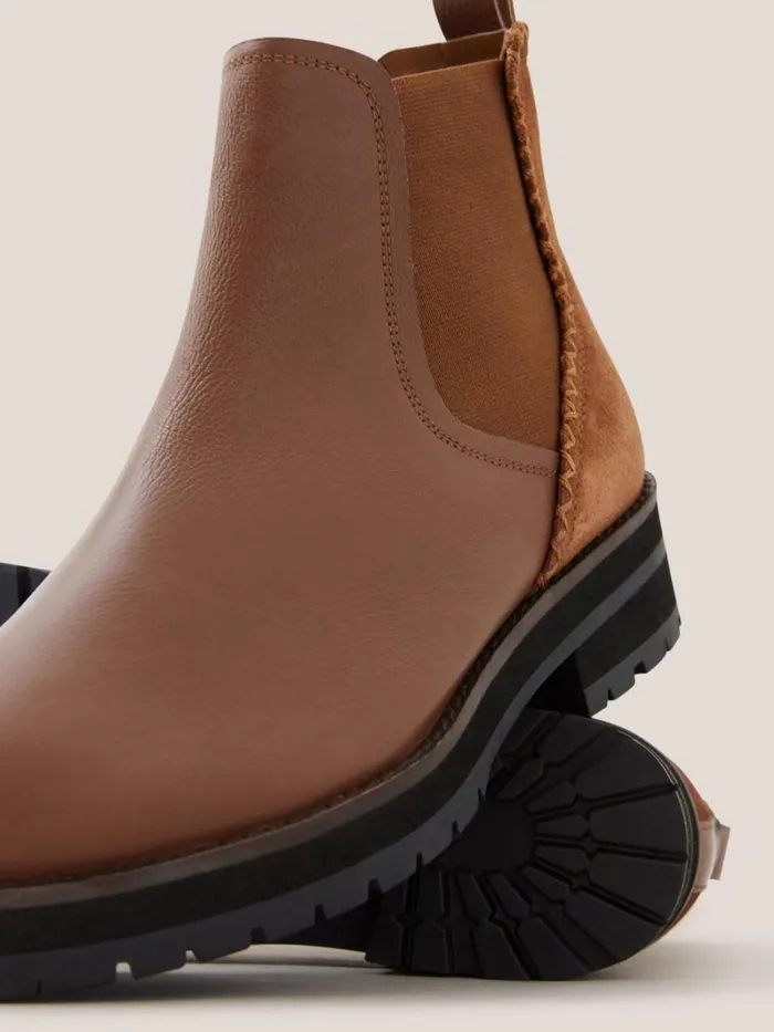 White Stuff BOOTS Wide Fit Leather Chelsea Boot Mid Tan 8211 Women White Stuff BOOTS Wide Fit Leather Chelsea Boot Mid Tan 8211 Women