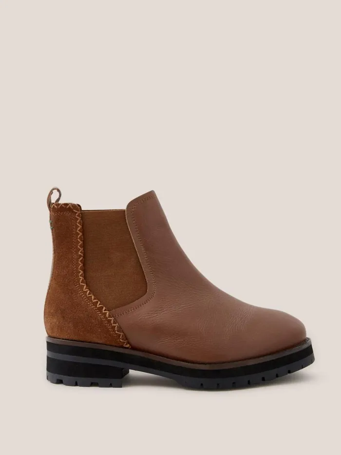 White Stuff BOOTS Wide Fit Leather Chelsea Boot Mid Tan 8211 Women White Stuff BOOTS Wide Fit Leather Chelsea Boot Mid Tan 8211 Women