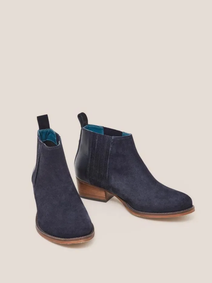 White Stuff BOOTS Winona Suede Ankle Boot Dark Navy 8211 Women