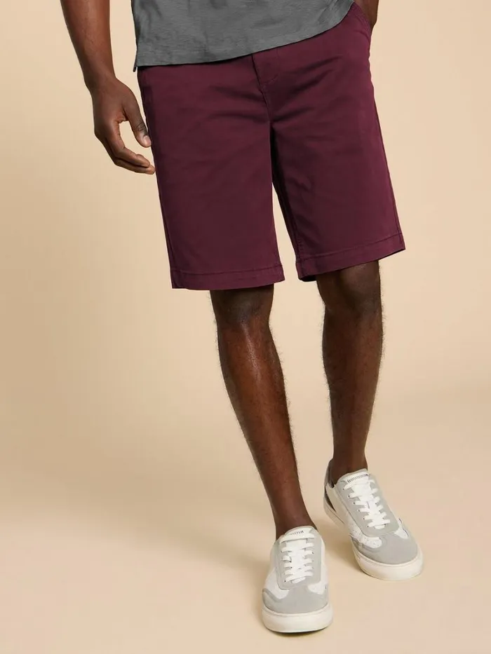 White Stuff CHINOS Sutton Organic Chino Short Dk Plum 8211 Men White Stuff CHINOS Sutton Organic Chino Short Dk Plum 8211 Men
