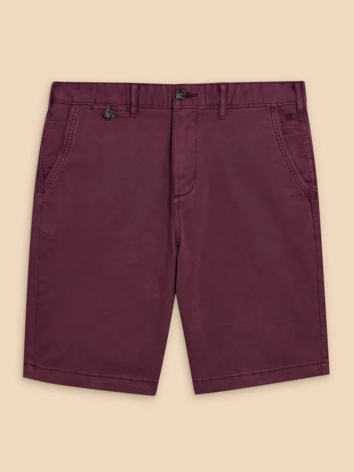 White Stuff CHINOS Sutton Organic Chino Short Dk Plum 8211 Men White Stuff CHINOS Sutton Organic Chino Short Dk Plum 8211 Men