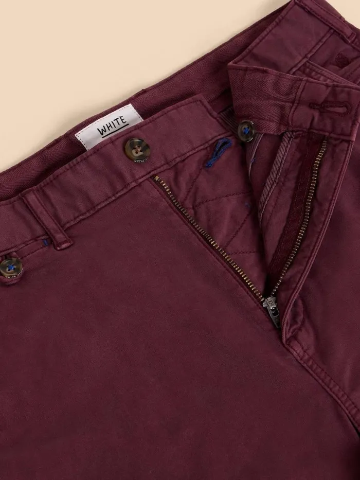 White Stuff CHINOS Sutton Organic Chino Short Dk Plum 8211 Men White Stuff CHINOS Sutton Organic Chino Short Dk Plum 8211 Men