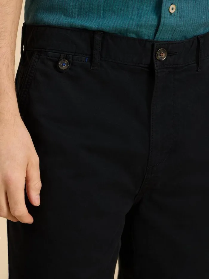 White Stuff CHINOS Sutton Organic Chino Short Washed Black 8211 Men