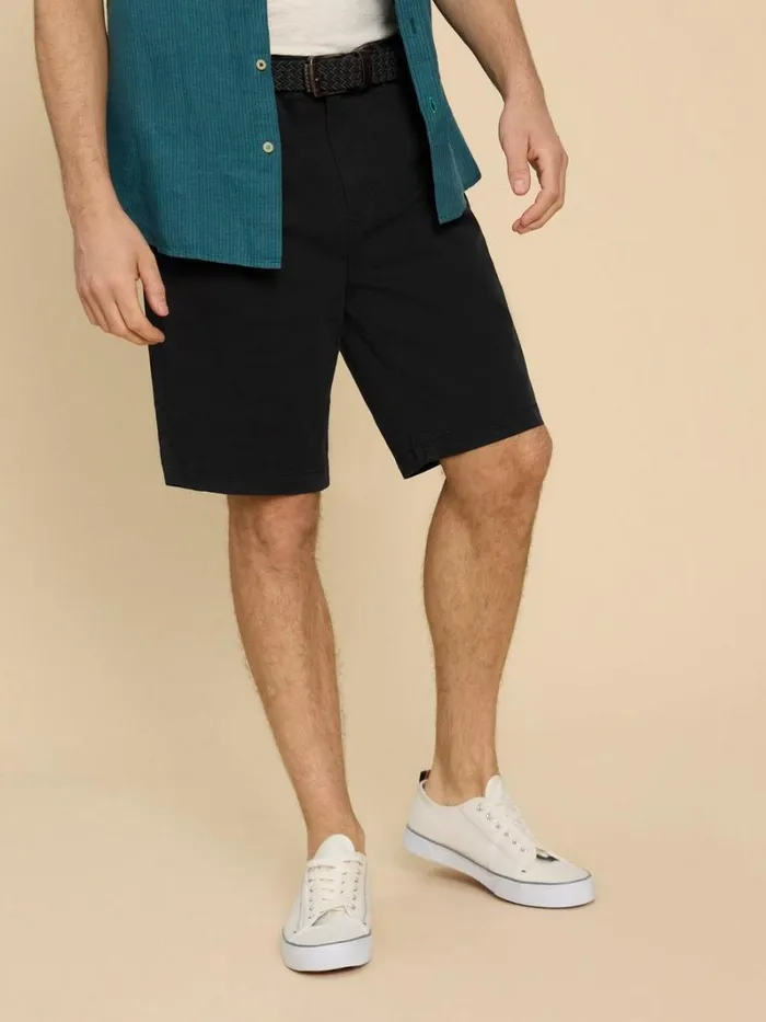 White Stuff CHINOS Sutton Organic Chino Short Washed Black 8211 Men White Stuff CHINOS Sutton Organic Chino Short Washed Black 8211 Men