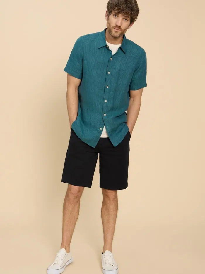 White Stuff CHINOS Sutton Organic Chino Short Washed Black 8211 Men White Stuff CHINOS Sutton Organic Chino Short Washed Black 8211 Men