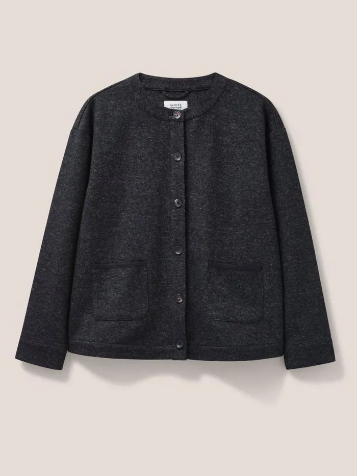 White Stuff COATS and JACKETS Adele Jersey Jacket Grey Multi 8211 Women White Stuff COATS and JACKETS Adele Jersey Jacket Grey Multi 8211 Women